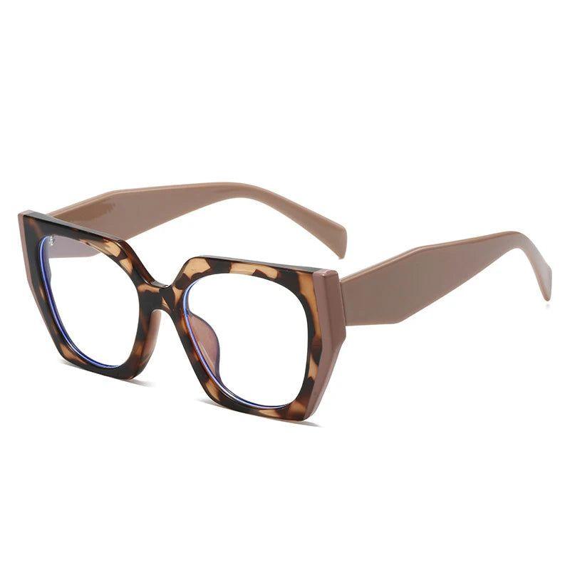 Stylish Dual-Tone Cat Eye Anti-Blue Light Glasses Optical Frame - Lucid Fantasy 