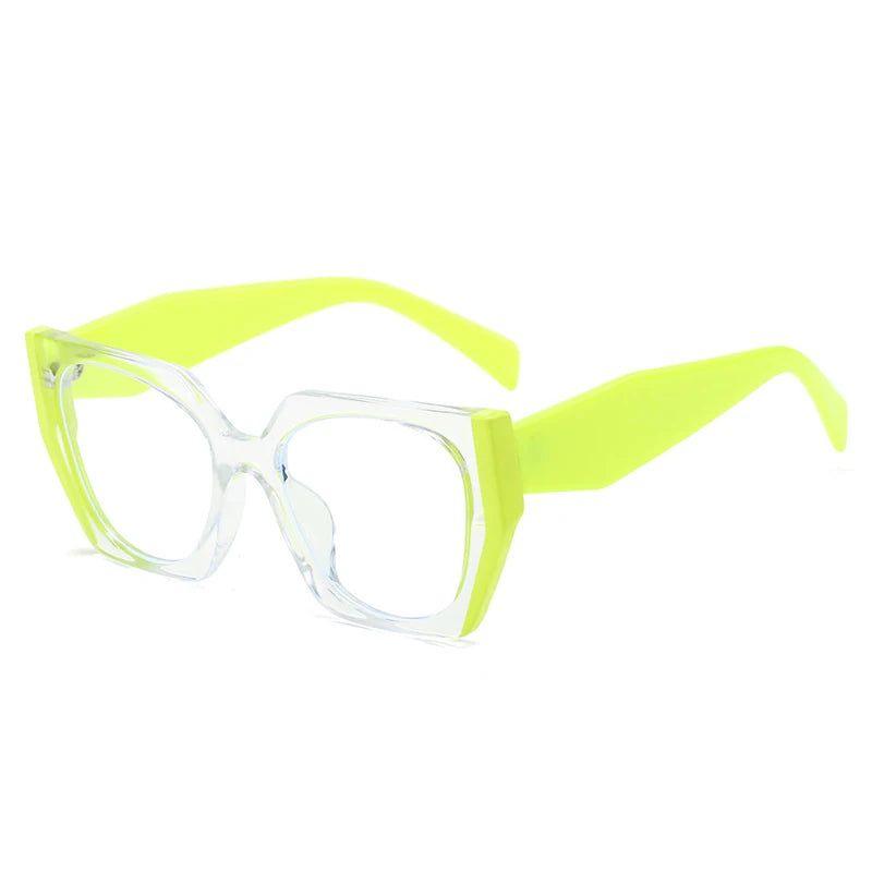 Stylish Dual-Tone Cat Eye Anti-Blue Light Glasses Optical Frame - Lucid Fantasy 