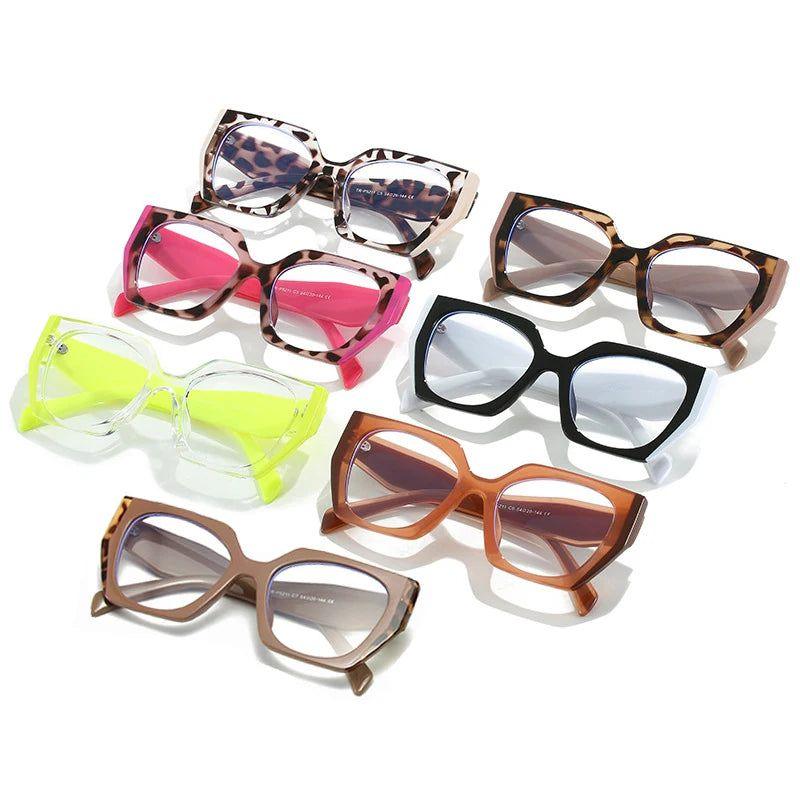 Stylish Dual-Tone Cat Eye Anti-Blue Light Glasses Optical Frame - Lucid Fantasy 