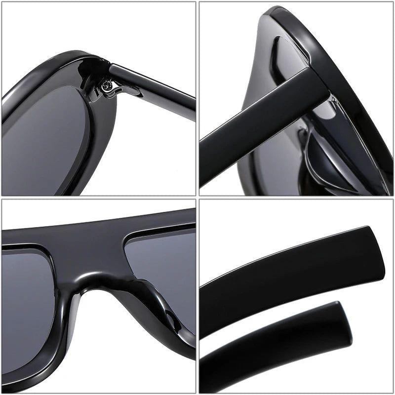 Stylish Gradient Pilot Sunglasses with Double Color Design and UV400 Protection - Lucid Fantasy 