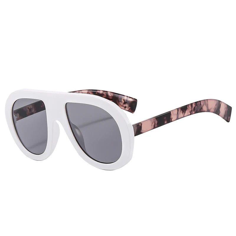 Stylish Gradient Pilot Sunglasses with Double Color Design and UV400 Protection - Lucid Fantasy 