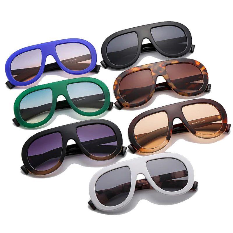 Stylish Gradient Pilot Sunglasses with Double Color Design and UV400 Protection - Lucid Fantasy 