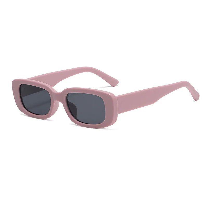 Stylish Matte Rectangle Sunglasses with UV400 Protection - Lucid Fantasy 