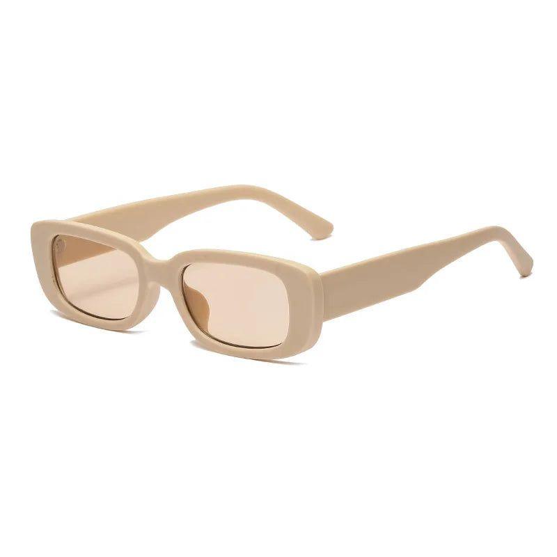 Stylish Matte Rectangle Sunglasses with UV400 Protection - Lucid Fantasy 