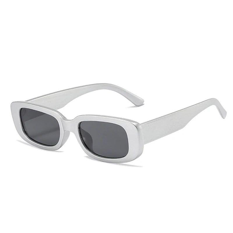 Stylish Matte Rectangle Sunglasses with UV400 Protection - Lucid Fantasy 