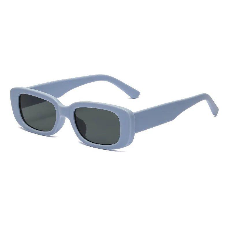 Stylish Matte Rectangle Sunglasses with UV400 Protection - Lucid Fantasy 