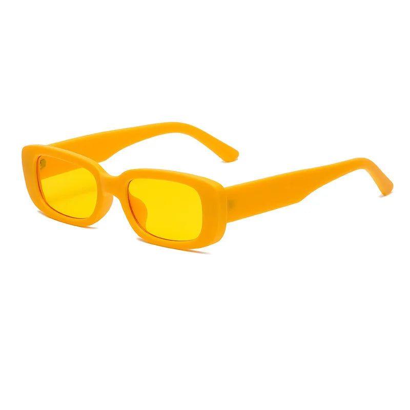 Stylish Matte Rectangle Sunglasses with UV400 Protection - Lucid Fantasy 