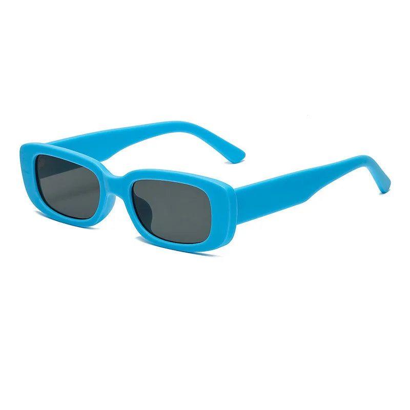 Stylish Matte Rectangle Sunglasses with UV400 Protection - Lucid Fantasy 