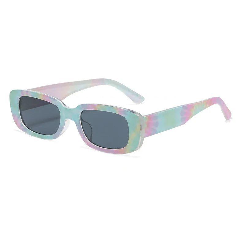 Stylish Matte Rectangle Sunglasses with UV400 Protection - Lucid Fantasy 