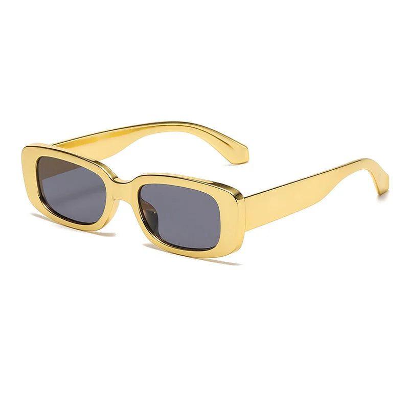 Stylish Matte Rectangle Sunglasses with UV400 Protection - Lucid Fantasy 