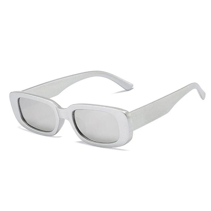 Stylish Matte Rectangle Sunglasses with UV400 Protection - Lucid Fantasy 