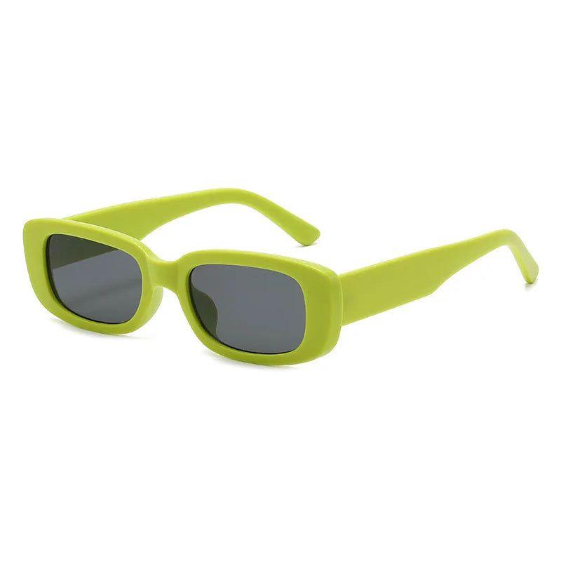 Stylish Matte Rectangle Sunglasses with UV400 Protection - Lucid Fantasy 