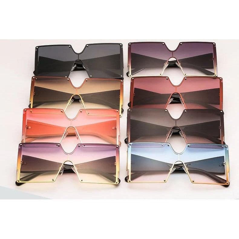 Stylish Oversized Butterfly Designer Sunglasses with Square UV400 Lenses - Lucid Fantasy 