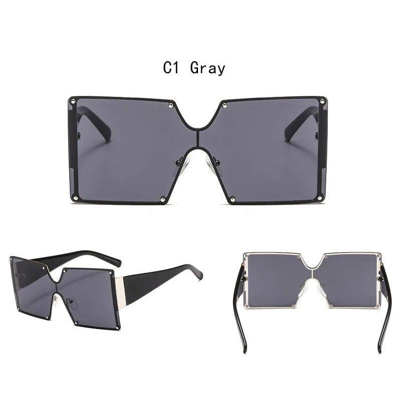 Stylish Oversized Butterfly Designer Sunglasses with Square UV400 Lenses - Lucid Fantasy 