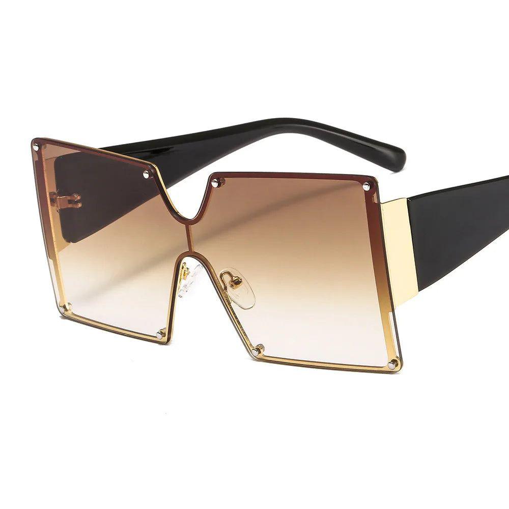 Stylish Oversized Butterfly Designer Sunglasses with Square UV400 Lenses - Lucid Fantasy 