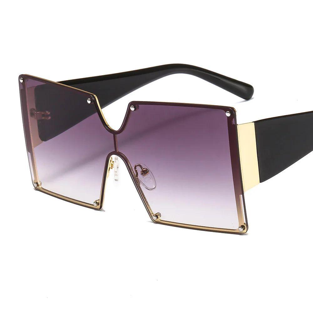 Stylish Oversized Butterfly Designer Sunglasses with Square UV400 Lenses - Lucid Fantasy 