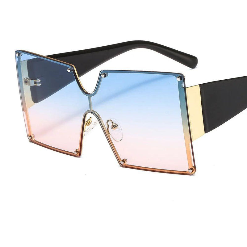 Stylish Oversized Butterfly Designer Sunglasses with Square UV400 Lenses - Lucid Fantasy 