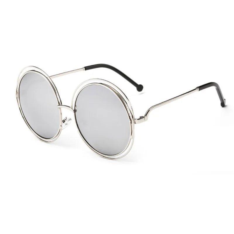 Stylish Oversized Round Fashion Sunglasses with UV400 Protection and Alloy Frame - Lucid Fantasy 