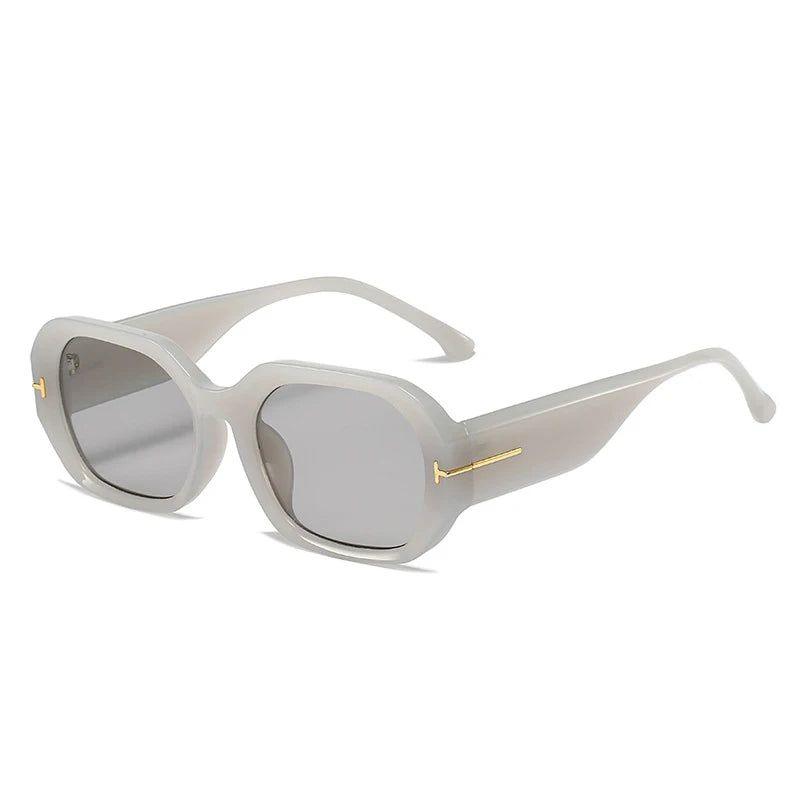 Stylish Polygon-Style Square Sunglasses with Jelly Oval Lenses and UV400 Protection - Lucid Fantasy 