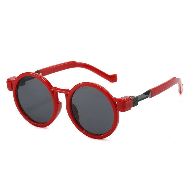 Stylish Punk Round Sunglasses with UV400 Shielding - Trendy Fashion Eyewear - Lucid Fantasy 