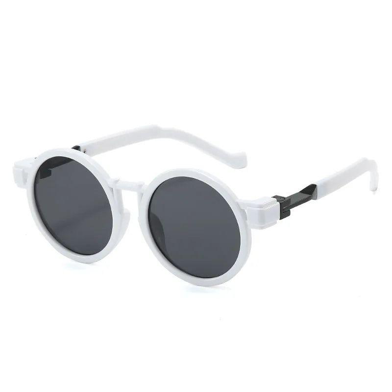 Stylish Punk Round Sunglasses with UV400 Shielding - Trendy Fashion Eyewear - Lucid Fantasy 