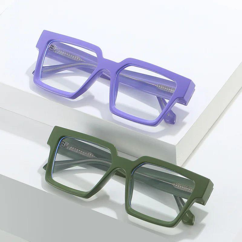 Stylish Retro Candy Color Anti-Blue Light Eyewear with Flexible Hinge - Lucid Fantasy 