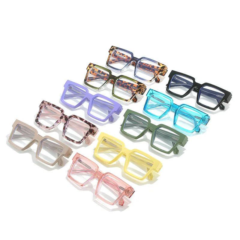 Stylish Retro Candy Color Anti-Blue Light Eyewear with Flexible Hinge - Lucid Fantasy 