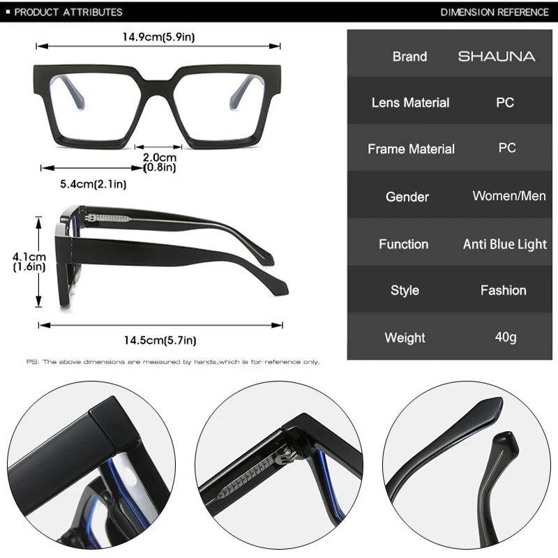 Stylish Retro Candy Color Anti-Blue Light Eyewear with Flexible Hinge - Lucid Fantasy 