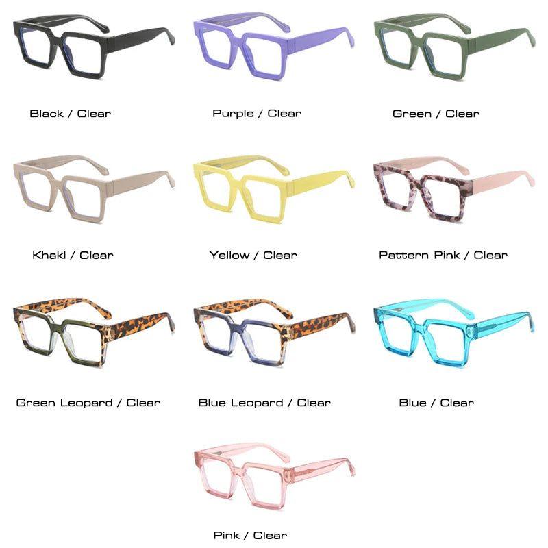 Stylish Retro Candy Color Anti-Blue Light Eyewear with Flexible Hinge - Lucid Fantasy 