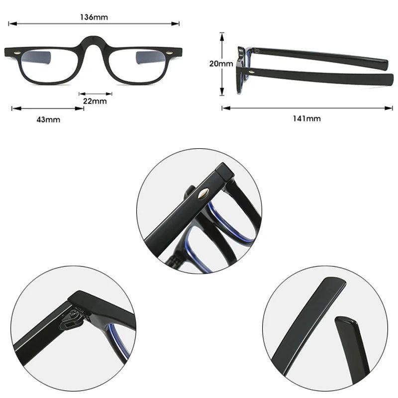 Stylish Retro Irregular Anti-Blue Light Eyewear with Clear Optical Frame - Lucid Fantasy 