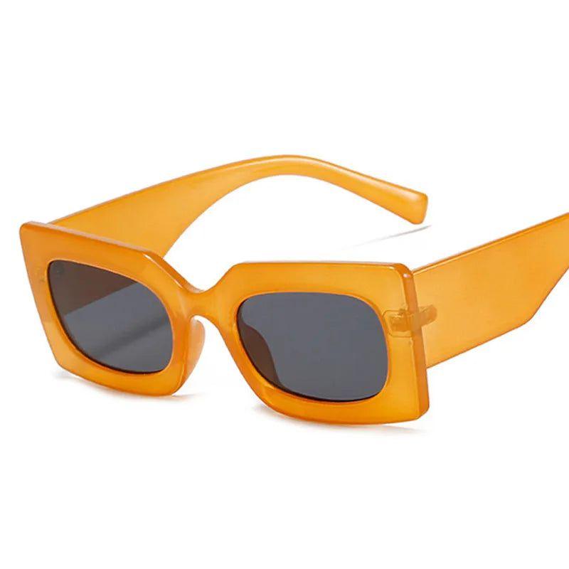 Stylish Retro Jelly Square Sunglasses with UV400 Protection - Lucid Fantasy 