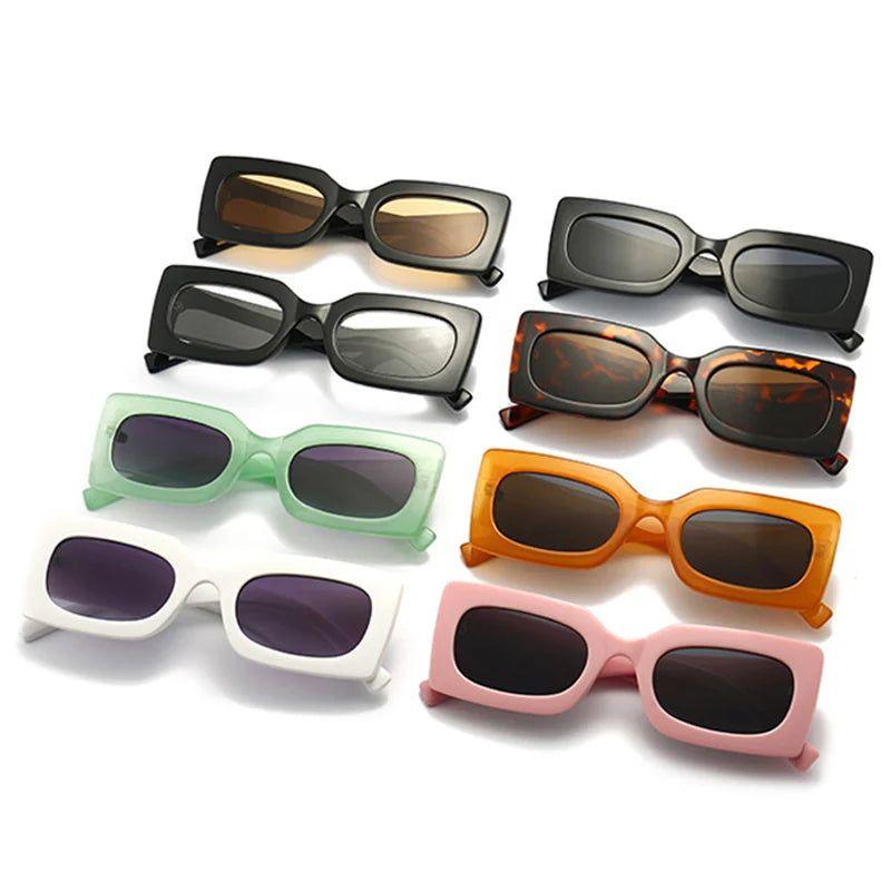 Stylish Retro Jelly Square Sunglasses with UV400 Protection - Lucid Fantasy 