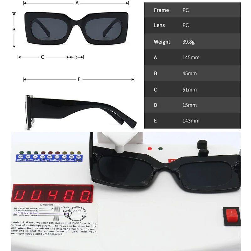 Stylish Retro Jelly Square Sunglasses with UV400 Protection - Lucid Fantasy 