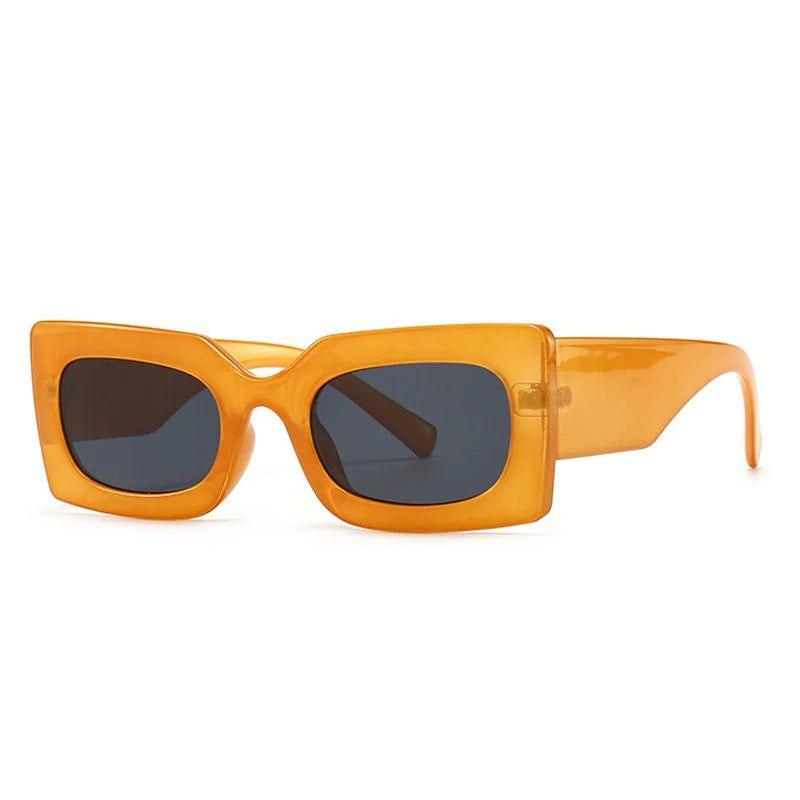 Stylish Retro Jelly Square Sunglasses with UV400 Protection - Lucid Fantasy 