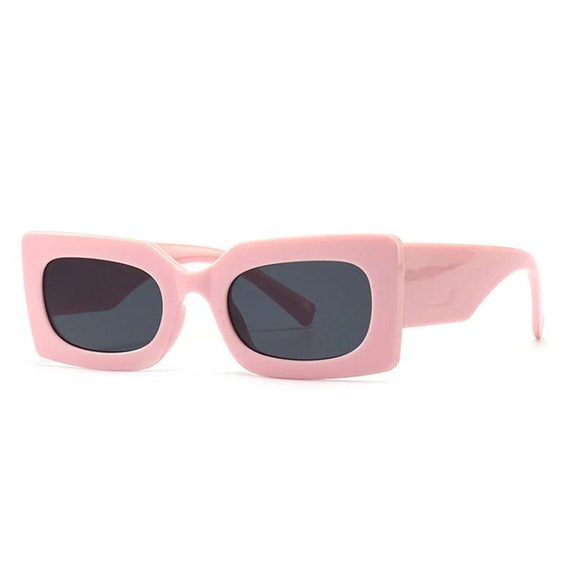 Stylish Retro Jelly Square Sunglasses with UV400 Protection - Lucid Fantasy 