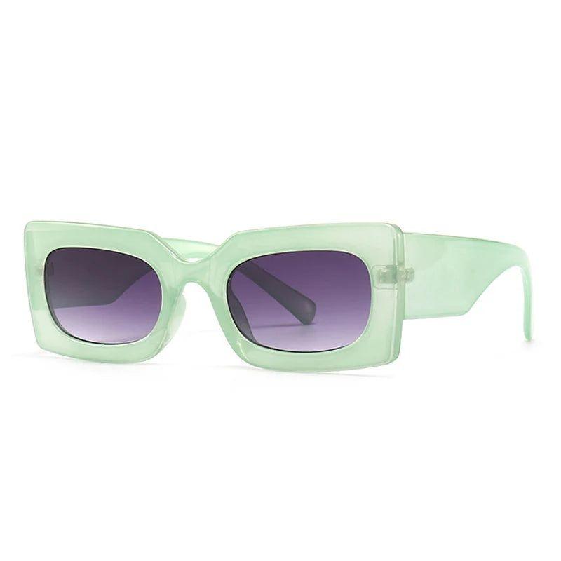 Stylish Retro Jelly Square Sunglasses with UV400 Protection - Lucid Fantasy 