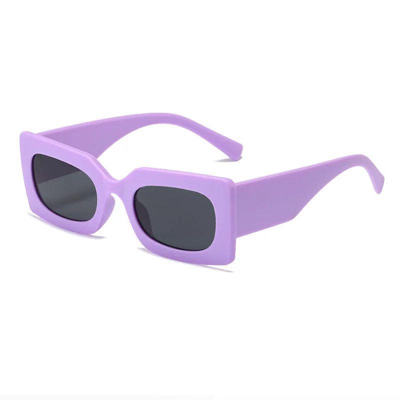 Stylish Retro Jelly Square Sunglasses with UV400 Protection - Lucid Fantasy 