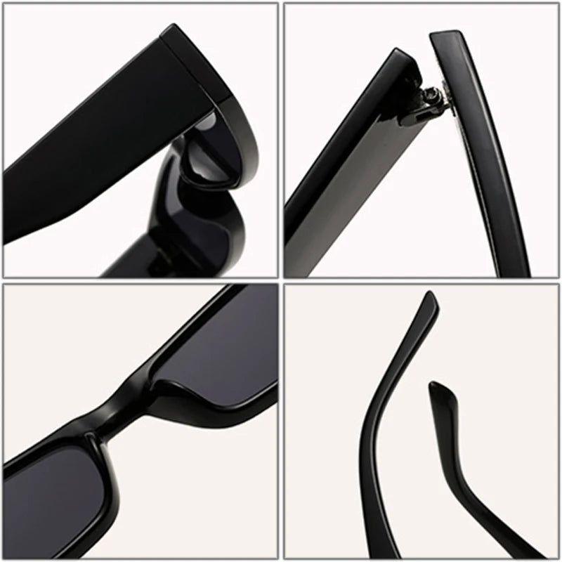 Stylish Retro Rectangle Sunglasses with UV400 Protection - Trendy Fashion Shades - Lucid Fantasy 