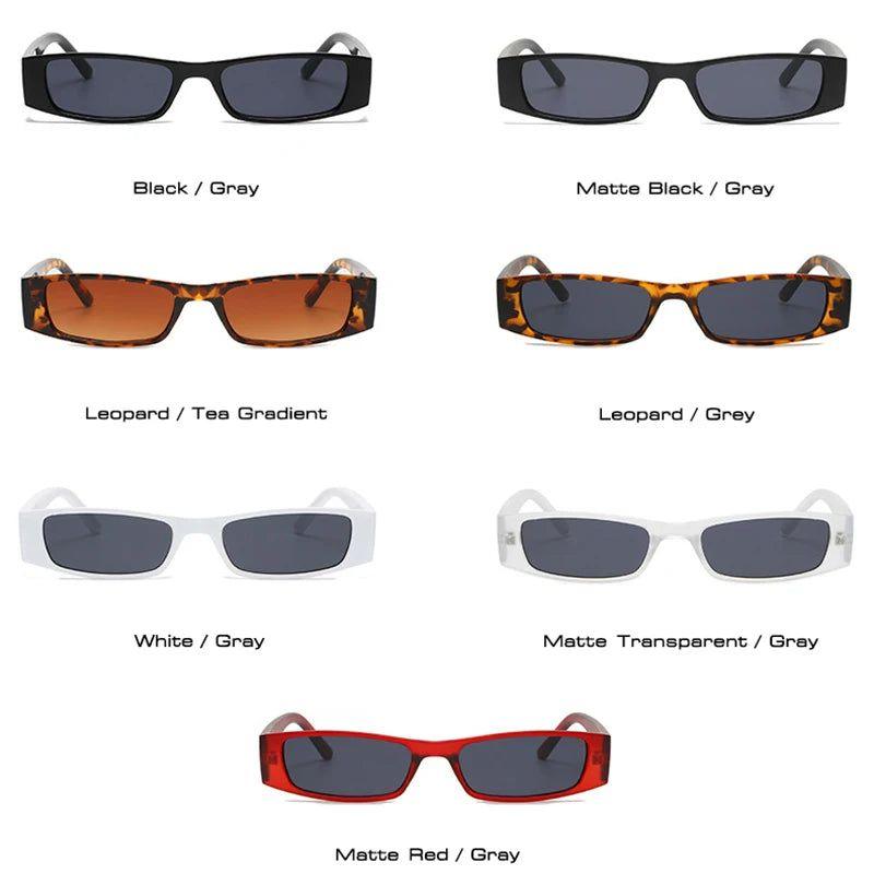 Stylish Retro Rectangle Sunglasses with UV400 Protection - Trendy Fashion Shades - Lucid Fantasy 