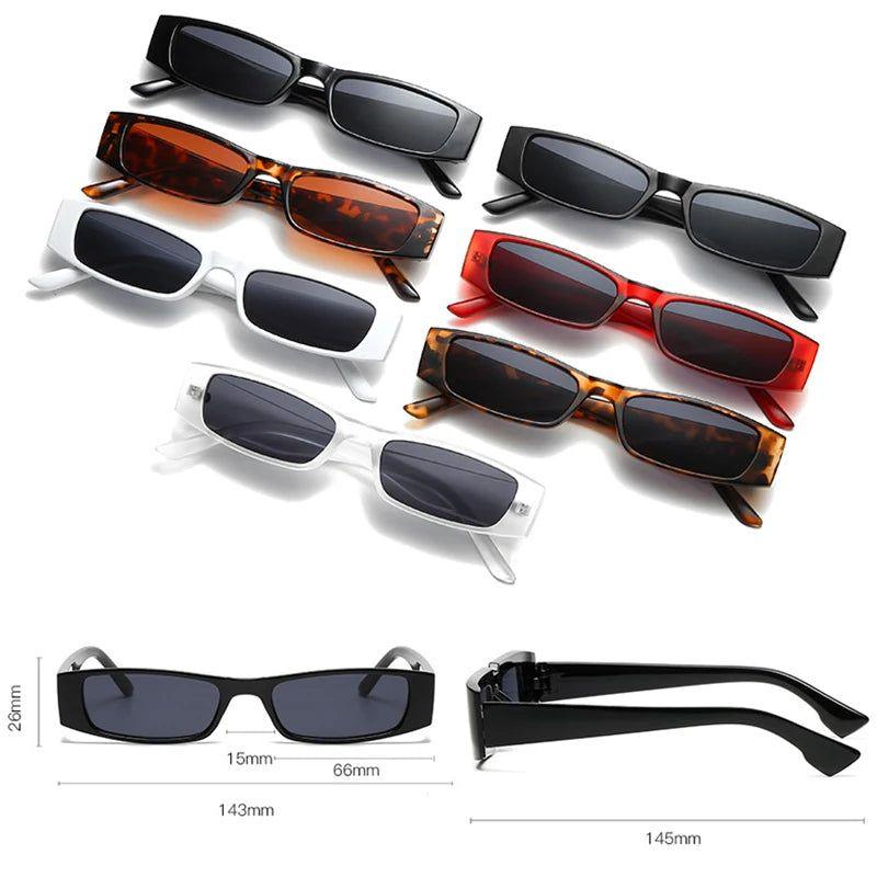 Stylish Retro Rectangle Sunglasses with UV400 Protection - Trendy Fashion Shades - Lucid Fantasy 