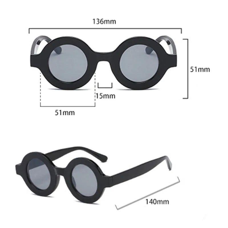 Stylish Retro Round Sunglasses with Anti-Blue Light Protection - Lucid Fantasy 