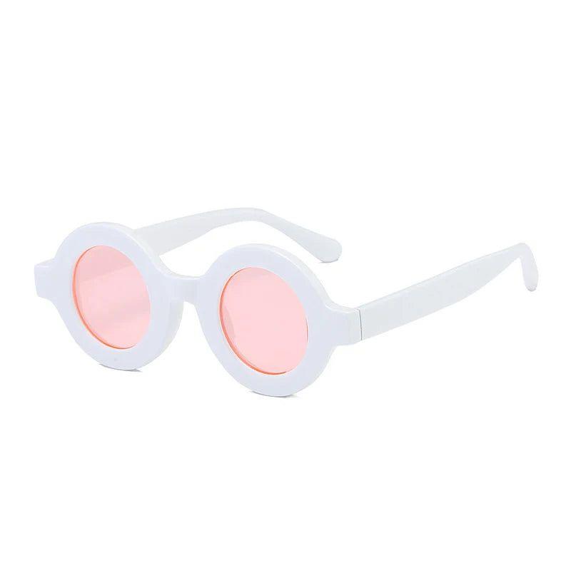 Stylish Retro Round Sunglasses with Anti-Blue Light Protection - Lucid Fantasy 