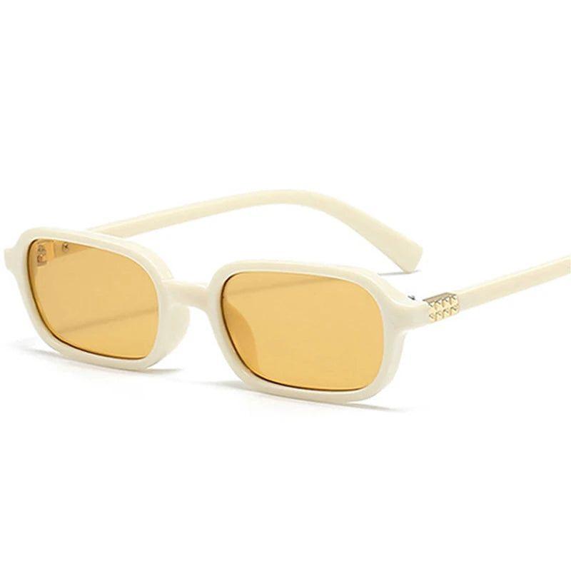 Stylish Retro Small Rectangle Sunglasses with UV400 Fashion Lenses - Lucid Fantasy 