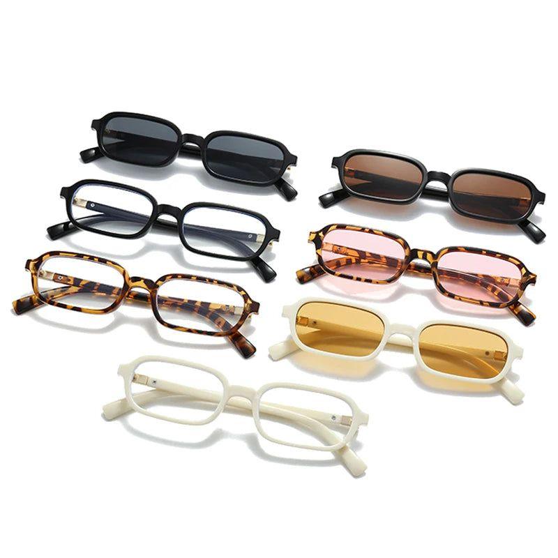 Stylish Retro Small Rectangle Sunglasses with UV400 Fashion Lenses - Lucid Fantasy 