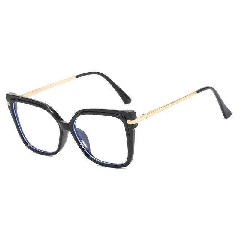 Stylish Retro TR90 Dual-Color Square Anti-Blue Light Optical Glasses - Lucid Fantasy 