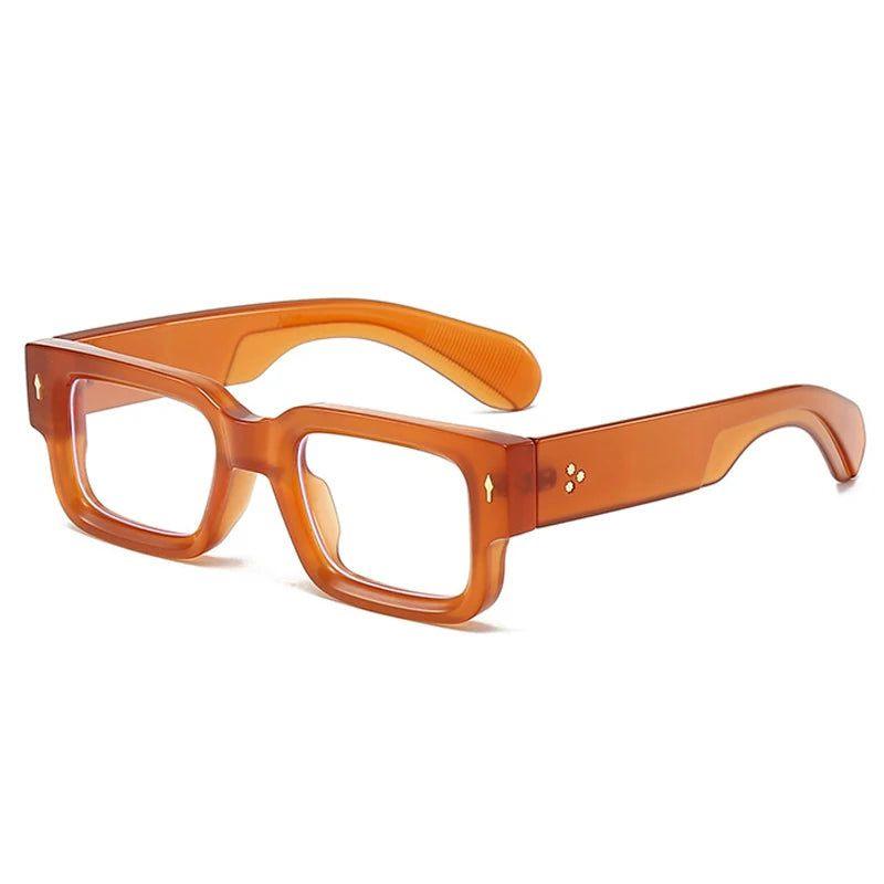 Stylish Rivet Square Frame Anti-Blue Light Glasses for Eye Protection - Lucid Fantasy 