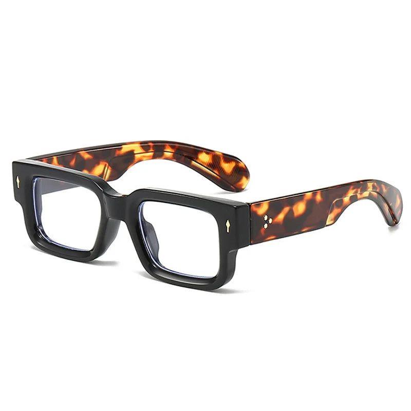 Stylish Rivet Square Frame Anti-Blue Light Glasses for Eye Protection - Lucid Fantasy 