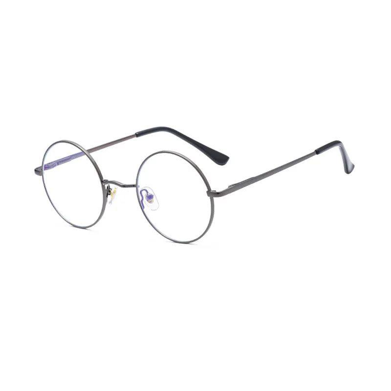 Stylish Round Alloy Blue Light Blocking Glasses with Flexible Hinges - Lucid Fantasy 