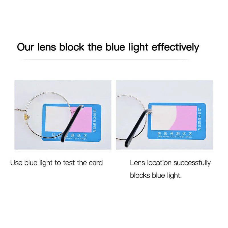 Stylish Round Alloy Blue Light Blocking Glasses with Flexible Hinges - Lucid Fantasy 