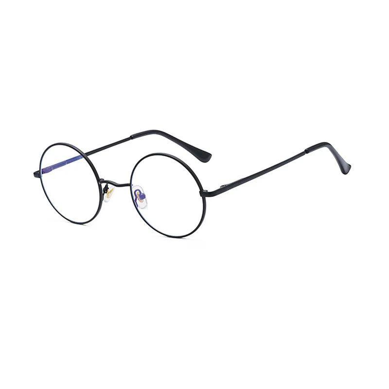 Stylish Round Alloy Blue Light Blocking Glasses with Flexible Hinges - Lucid Fantasy 